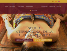 Tablet Screenshot of escueladeayurveda.com